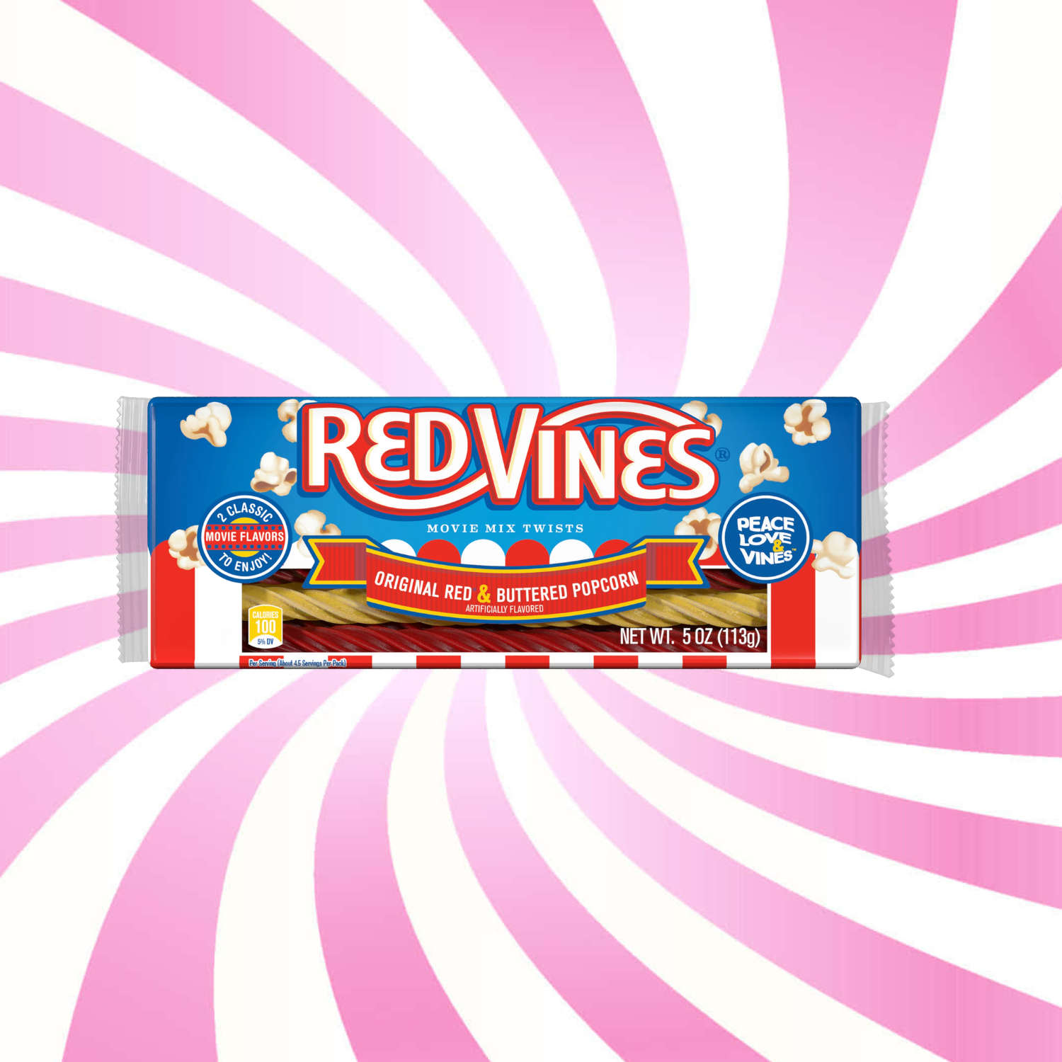 Redvines Buttered Popcorn & Original Red Twists (142g)