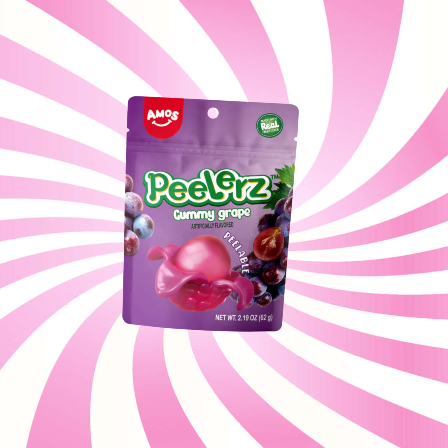 Amos Peelerz Gummy Grape 170g