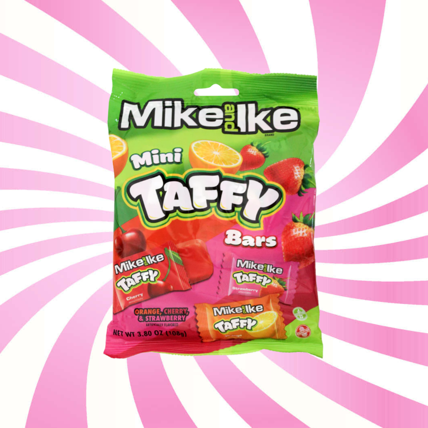 Mike and Ike Taffy Bars 108g